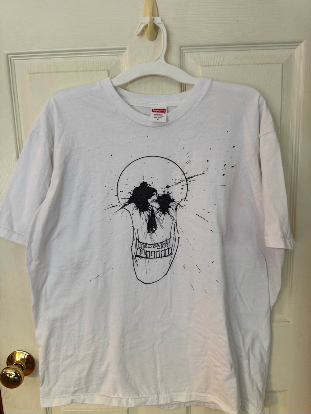 Supreme Ralph Steadman Skull Tee White XL SS22 Authentic NYC